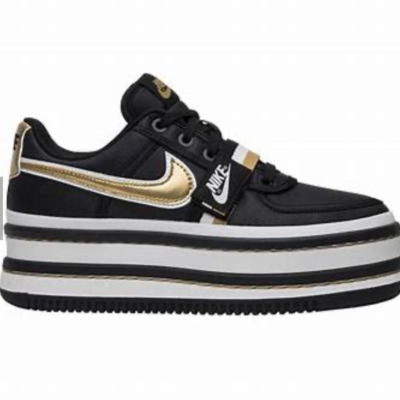 Nike Limited Edition Women’s Vandal 2K Metallic Gold Sneakers Wedge, Size 7 - Picture 6 of 10